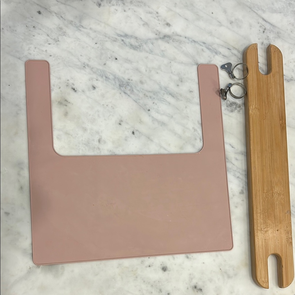 IKEA Pink Kids Chair Backrest and Wooden Armrest